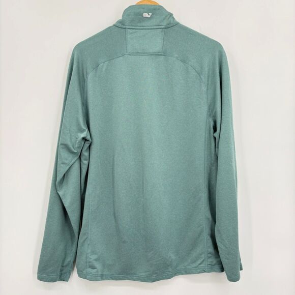 Vineyard Vines Performance 1/4 Zip Pullover in Green, Sz Medium, Preppy Nautical - Picture 2 of 9